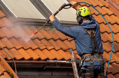 Démoussage et hydrofuge de toiture à Montfranc